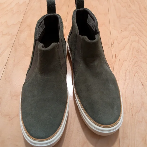 Like New Toms Bryce Women Olive Green Suede Slip-On High Top Sneakers/Booties 6 - Picture 7 of 7